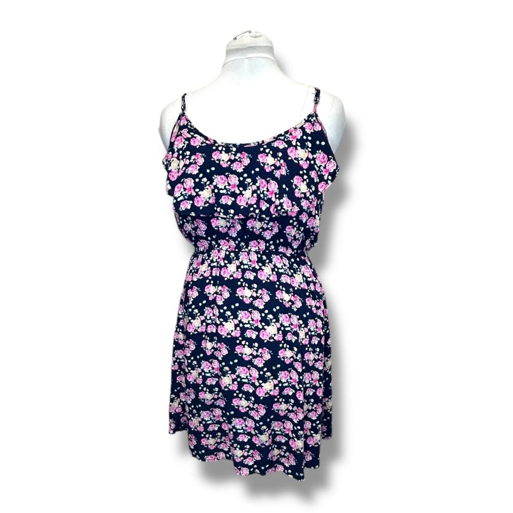 Cotton On Jenny Dress 2 “Velvet Morning” Fit & Flare Mini Dress, Navy, size M